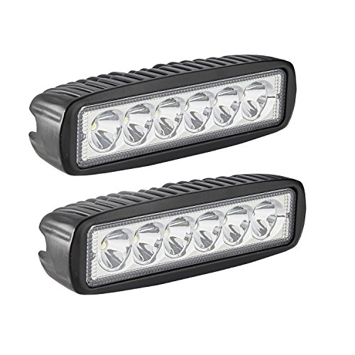 LED Light Bar, Northpole Light 2x 18W Spot Work Light Strip, Jeep Off-road Light Bar, Driving Fog Lights IP67 Waterproof for Off-road, Truck, Car, ATV, SUV, Jeep