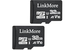 LinkMore 32GB XV11 Micro SD Card (2pack), A1, UHS-I, U1, V10, Class 10 Compatible, Read Speed Up to 90 MB/s, SD Adapter Inclu