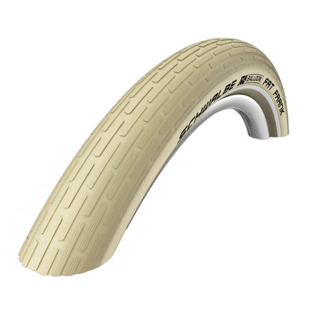 Schwalbe Fat Frank Performance Wired Tyre with Kevlar Guard SBC Reflex 920 g (60-559) - 26 x 2.35 Inches, Creme