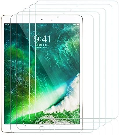 iPad Pro 10.5 Screen Protector, VICOX [5 Pack] 2.5D Round Edge Ultra Thin HD Tempered Glass 9H Hardness Scratch Resistant Screen Protector for New iPad Pro 10.5 inch