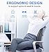 Villsure Lumbar Support Pillow, Bamboo Charcoal Fiber Ergonomic Design Back Cushion for Low Back Pain Relief with Adjustable Elastic Straps, Orthopedic Backrest for Office Chair, Car Seat, Wheelchair
