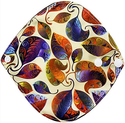Washable Reusable Bamboo Cloth Menstrual Pad Mama Sanitary Towel Pads Bind Charcoal Menstrual Pads Bandages Mama Cloth Mama Sanitary Towel Pad (K)