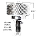 TRICKTOPPERS Custom Chrome Billet Aluminum Knurled Fender Seat Bolt for 1996 - Up Harley Road Street Glide Dyna Sportster Softail 1/4-20 Thread Pitch - Skeleton Skull Punisher Skull Tribal