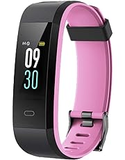 YAMAY Orologio Fitness Tracker Cardiofrequenzimetro da Polso Smartwatch Android iOS Uomo Donna Bambini Impermeabile IP68 Contapassi Calorie Sport Nuoto Corsa per iPhone Huawei Samsung Xiaomi Phone