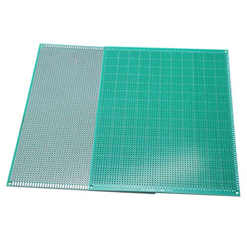 Sscon 2-Pieces Single Sided Universal Printed Circuit Board PCB for DIY Soldering (15x20cm)