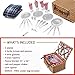 Picnic Basket Set for 4 with Insulated Cooler Bag- 30 Pc Kit Includes Wicker Basket with Handle and Lid, Wine Glasses, Stainless Steel Flatware, Ceramic Plates, Linen Napkins, Utensil Set and Blanket