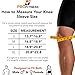 ProFitness Bamboo Knee Sleeve for Joint Pain Improved Circulation Compression – Effective Support for Running, Jogging,Workout, Walking, Hiking and Recovery (X-Large, Black)