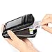 XeYOU RFID Blocking Genuine Leather Card Case Holder Security Travel Wallet for Men and Women (Black)