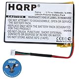HQRP Battery for Magellan RoadMate 1400, 1412, 1430, 1445, 1445T, 5390-B101-0780, 384.00019.005, 0829FL22538, B5390-B101, 384.00015.005 GPS Navigator + HQRP Coaster