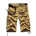 Mo Good Men's Casual Fashion Loose Cargo Boutique Shorts (38, Khaki)