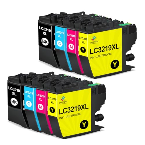 LeciRoba 8 Pack LC3219XL Ink Cartridges for Brother LC3219XL and Brother LC3217 for MFC Printers J5330DW, J6530DW, J6930DW, J5335DW, J5730DW, J6935DW