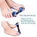 Bunion Relief & Bunion Corrector Protector Sleeves Kit - Treat Pain in Hallux Valgus, Tailors Bunion, Big Toe Straightener, Hammer Toe, Toe Separator Spacers Bunion Splint Aid Surgery Treatment Night