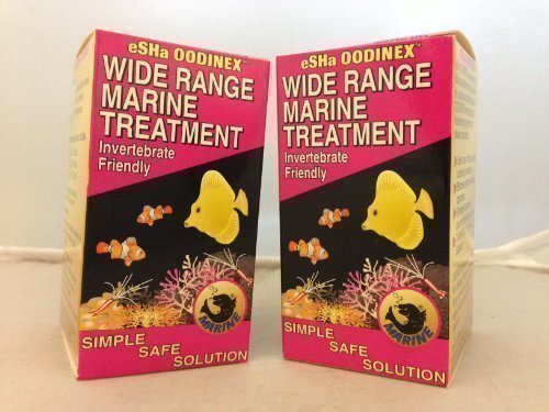 ESHA Aquarium Marine Treatment Oodinex*Invert Friendly* Pack of Two* Treats Wide Range of Problems, Whitespot/Skin/Fungus/Finrot ect