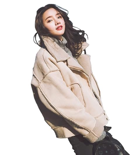 Amazon グードコ 裏ボア レディース 毛皮コート チェスターコート