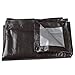 ChaoJin Heavy Duty Tarps Waterproof Tarp Cover Outdoor Thick UV Resistant Multipurpose Protective Cover for Emergency Rain Shelter Camping Tarpaulin with Grommets (9 Mil,10x12 Feet) Brown/Silver