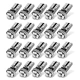 YITAMOTOR 20x T5 3-SMD Instrument Panel Cluster Dash Pure Red LED Bulb Light Lamp 74 70 37 17