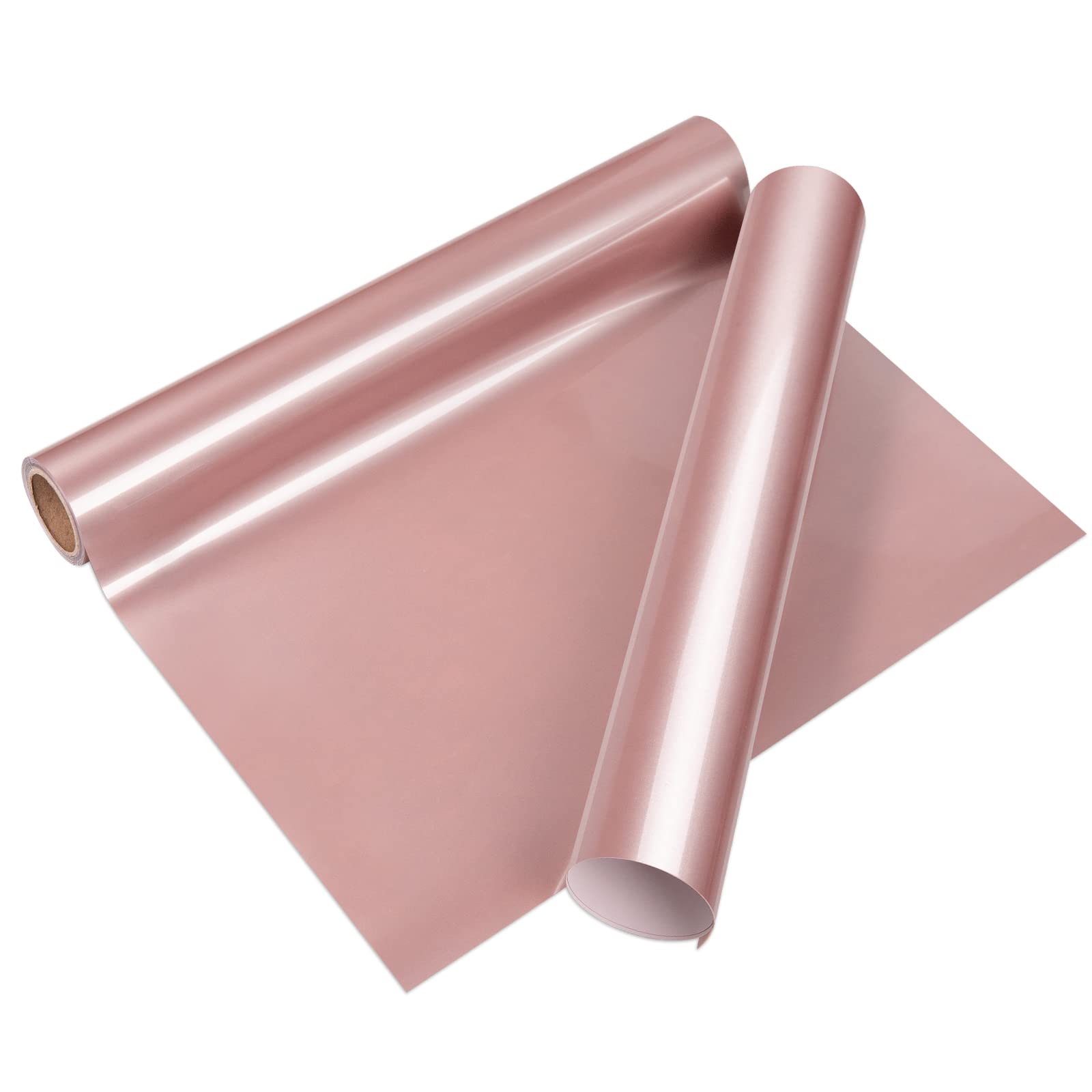 VINYL FROG HTV Iron on Vinyl 30.5x155cm Roll Rose Gold Heat Transfer Vinyl DIY Heat Press Design for T-Shirts and Other Fabric