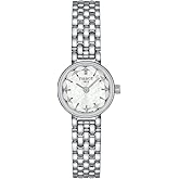 Tissot Womens Tissot Lovely Round 316L Stainless Steel case Quartz Watch, Grey, Stainless Steel, 6 (T1400091111100)