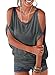 Grey Tops for Women Cold Shoulder Summer Sexy Casual Loose Fitting Boutique Dolman Sleeve T Shirts L