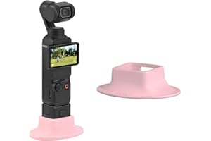BRDRC Pocket 3 Stand Base Mount, Desktop Support Bracket Stable Non-Slip Support Expansion Adapter for DJI Osmo Pocket 3 Creator Combo Handle Accessories (Pink)