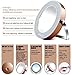 Epique Beauty LED Magnifying Small Makeup Mirror Lighted Compact Portable Perfect For Travel
