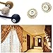 YIDIE 4 Pieces Curtain Tiebacks,Classic Strong Magnetic Window Holdbacks,Home Office Decorative Drapes Holders,Beige/2 Pair