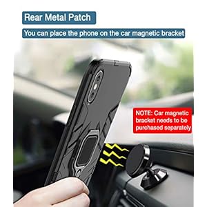 TANYO Custodia per cellulare + pellicola proteggi schermo per OPPO Reno4 Z 5G, in TPU/PC resistente agli urti [staffa a… - immagine 7