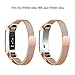 SWEES Fitbit Alta HR and Alta Bands Metal, Milanese Stainless Steel Replacement Accessories Metal Small & Large Band for Fitbit Alta HR and Alta, Rose Gold