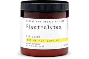 BEYOND RAW Chemistry Labs Electrolytes Powder, Lab Grade, Gluten Free, Sugar Free Electrolyte Drink Mix, Supports Performance and Hydration, 30 Servings