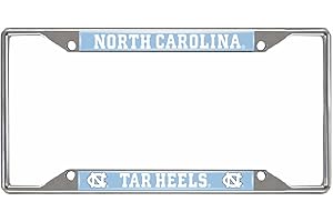 FANMATS NCAA Unisex-Adult Chrome Metal License Plate Frame