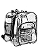 Commercial Grade Large Clear Backpack Black Freeze Proof Heavy Duty
