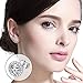 BlueOne 4 Pairs 14K White Gold Plated Cubic Zirconia Round 3mm-6mm Stud Earrings for Women Men Girls