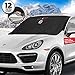 Windshield Cover for Ice and Snow - Wiper Protector - Non Scratch Magnetic - Sturdy - Heavy Duty Material - Self Storage Pouch - Keep Your Vehicle Exterior Ice Free and Clean