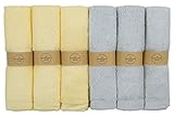 The Motherhood Collection 6 ULTRA SOFT Baby Bath Washcloths, 100% Natural Bamboo Towels, Gender Neutral, Perfect for Sensitive Baby Skin, 6 Pack 10