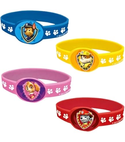 Set De 24 Sellos Autoentintados De Patrulla Canina | 6 Colores Y 6 Personajes Para Niños