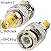 Bingfu BNC to SMA RF Adapter Kit, BNC to SMA Male Female Connector Adapter Converter Kit (4-Pack)