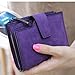 Mosunx(TM) Fashion Women Mini Zipper Bifold Leather Wallet Card Holder Purse Gifts (Purple)