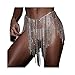 MineSign Sexy Belly Chain Womens Rhinestone Body Chain Jewelry Afro Style Swimsuit Bikini Bottom
