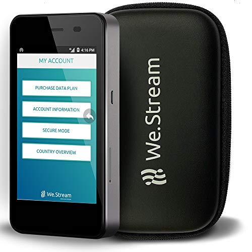 We.Stream Premium Mobile WiFi Hotspot for International Travelers 50 GB US Data Data 3