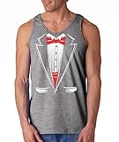 Shop4Ever® Tuxedo Funny Men's Tank Top Funny Tank Tops