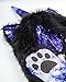 iHeartRaves Unicorn Rave Spirit Fluffy Furry Hood (Galaxy Stardust)