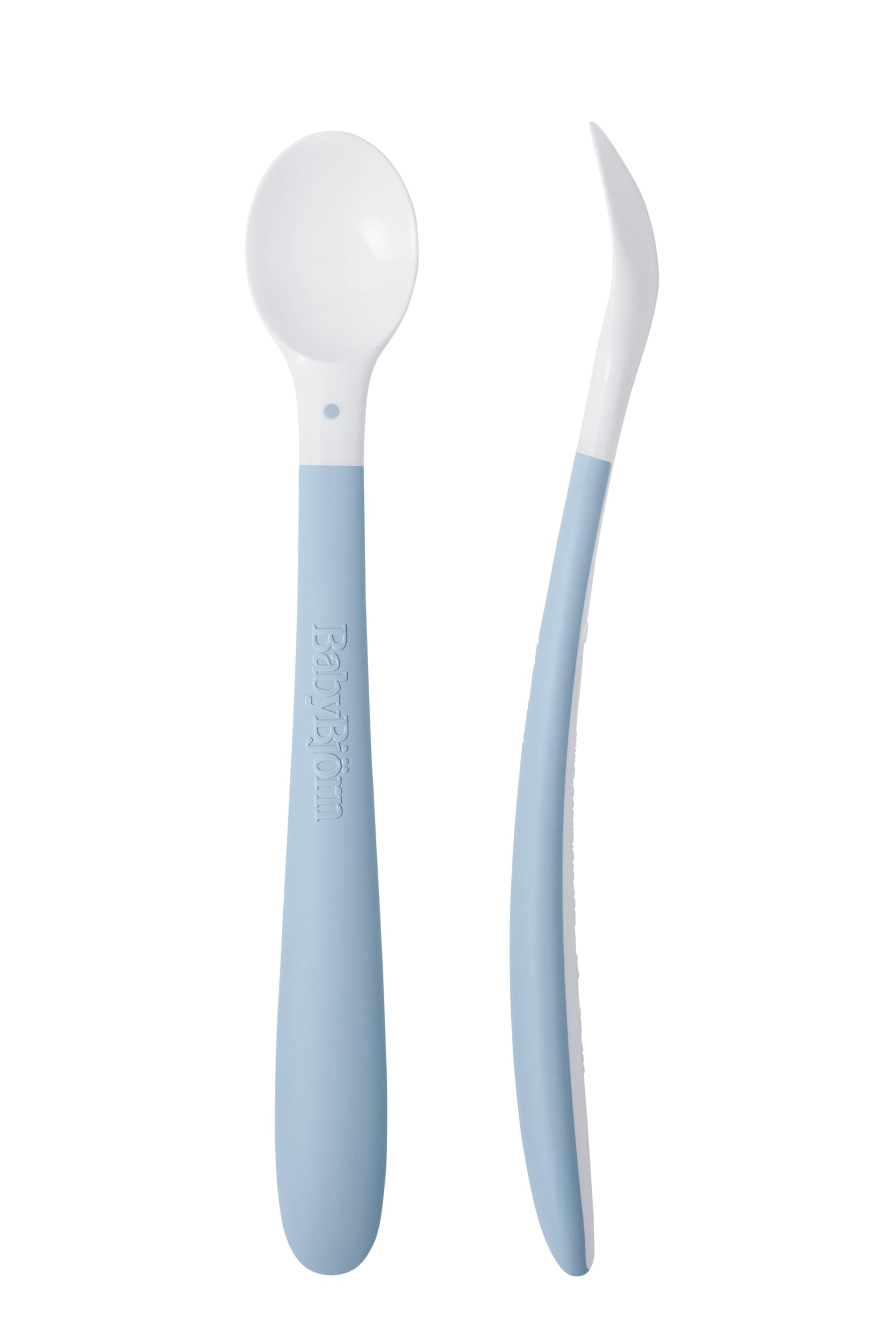 BabyBjörn Feeding Spoon, 2-Pack, Powder Blue