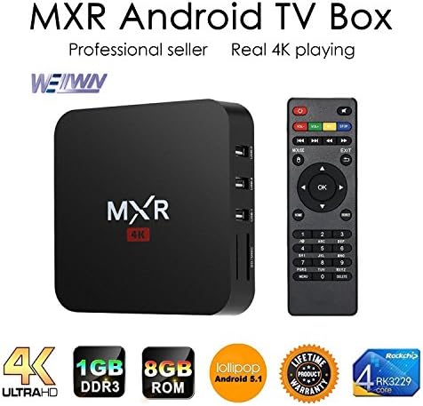 WELLWIN MXR TV Box Android 5.1 RK3229 Quad core 1G /8G /4K WIFI/Internet HD
