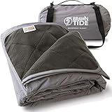 Brawntide Large Outdoor Waterproof Blanket – Quilted with Extra Thick Fleece, Warm, Windproof, Ideal Stadium Blanket, Great for Camping, Festivals, Picnics, Beaches, Dogs