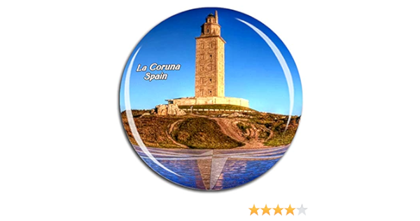 Weekino España Hércules Torre La Coruña Imán de Nevera 3D de ...