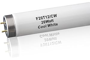 IGNIXLITE (6Pack) F20T12/CW 20 Watt Cool White 24Inch Fluorescent Light Bulbs,T12 20W 24 Inch Fluorescent Tube,4100K, Replacement for F20T12/CW/ALTO, F20T12/CW/ECO, F20T12/SP41/ECO,G13 Base,1400 Lumens