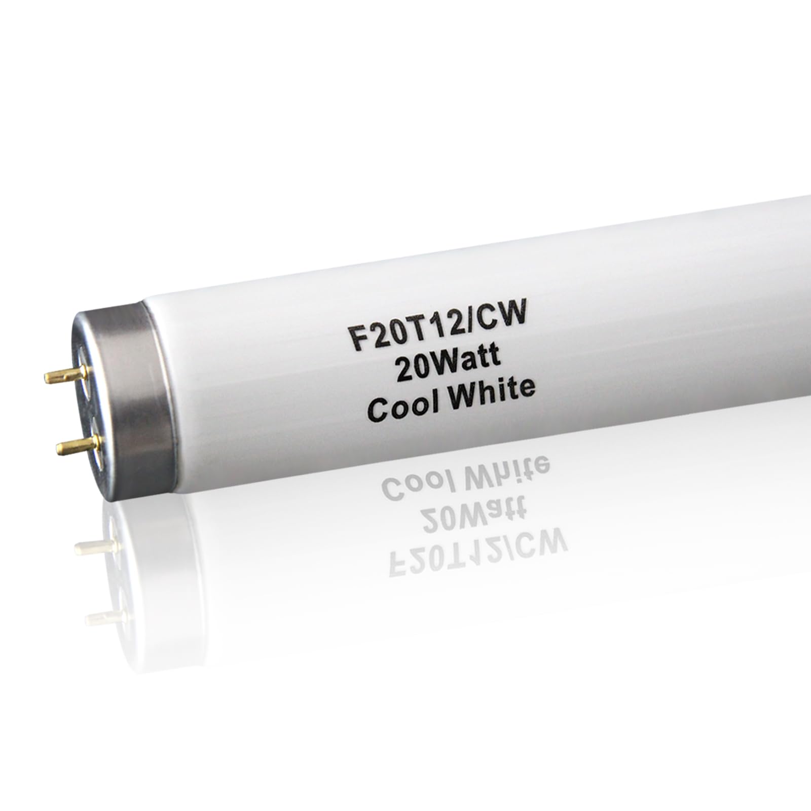 Photo 1 of (6Pack) F20T12/CW 20 Watt Cool White 24Inch Fluorescent Light Bulbs,T12 20W 24 Inch Fluorescent Tube,4100K, Replacement for F20T12/CW/ALTO, F20T12/CW/ECO, F20T12/SP41/ECO,G13 Base,1400 Lumens