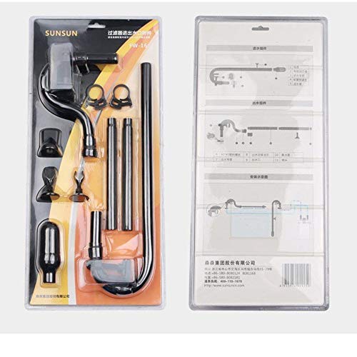 Sunsun Aquarium Filter Accessories Inflow and Outflow Enclosure Components Inlet Outlet Pipe for 16mm Hose