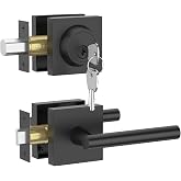 Asidrama 2 Pack Matte Black Passage with Deadbolts | Front Door Lock Set,3 Keys Included /Single Cylinder Deadbolts/ Heavy-Duty Zinc/Fits 1-3/8"-1-3/7" Doors