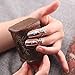 LOHOME Fingernails Ring, Sterling Silver Nail Art Charms Women's Retro Fashion Protecting Fingernail Nail Decoration Tip Nail Finger Ring Cute Nail (A+B+C+D)